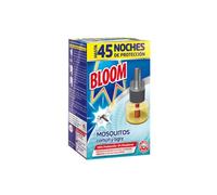 Bloom Recambio insecticida eléctrico mosquitos común y tigre 45 noches 18 ml 1 ud