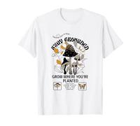 Bloom Nature Mushrooms and Petals Camiseta