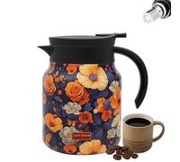Bloom on Hotpot - Tetera de 800 ml/1000 ml, equipada con un fino colador de té, mantiene el calor de 6 a 12 horas, ideal para el hogar, la oficina o el té de la tarde (C, 1000 ml)