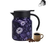 Bloom on Hotpot - Tetera de 800 ml/1000 ml, equipada con un fino colador de té, mantiene el calor de 6 a 12 horas, ideal para el hogar, la oficina o el té de la tarde (D, 1000 ml)