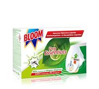 Bloom Pro Essentials Aparato Antimosquitos Eléctrico Líquido (1 aparato + 2 recambios), insecticida de mosquitos común y tigre, insecticida eléctrico para hasta 90 noches
