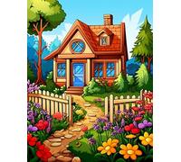 Bloom Spirit - 500 pages talking about gardens houses and flowers coloring book for kids and adults.: Bring calm to your day through creative coloring.