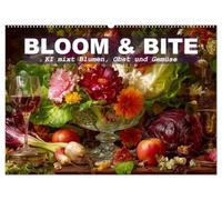Bloom und Bite. KI mixt Blumen, Obst und Gemüse (Wandkalender 2026 DIN A2 quer), CALVENDO Monatskalender: Künstliche Intelligenz kreiert opulente ... Symbiose aus Natur und digitaler Kreativität.
