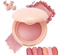 Bloom up Baked Highlighting Blush, Soft Pinch Luminous Blush, Natural Finish - Buildable Color Contour, for All Skin Tones (02)