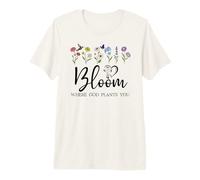 Bloom Where God Plants You Bible Verse Jesus God Planted You Camiseta Premium