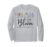 Bloom Where You Are Planted God Quote Bible Verse Christian Manga Larga