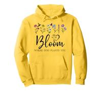Bloom Where You Are Planted God Quote Bible Verse Christian Sudadera con Capucha