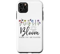 Bloom Where You Are Planted Wildflower Christian Bible Verse Carcasa para iPhone 11 Pro MAX