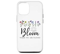 Bloom Where You Are Planted Wildflower Christian Bible Verse Carcasa para iPhone 12/12 Pro