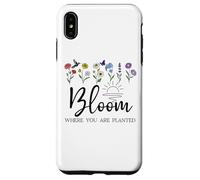 Bloom Where You Are Planted Wildflower Christian Bible Verse Carcasa para iPhone XS MAX
