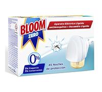 Bloom Zero Eléctrico Líquido (1 aparato + 2 recambios), insecticida con 0% conservantes y 0% fragancia, antimosquitos eléctrico para interiores, 1