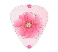 Blooming Carnations - Juego de 12 púas de guitarra de varios grosores, tono claro, tacto cómodo, fuerte resistencia al desgaste y dureza, viene con caja transparente