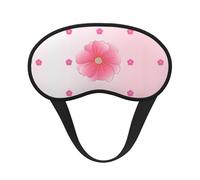 Blooming Carnations - Máscara de dormir con borde negro satinado para una comodidad óptima y bloqueo de la luz