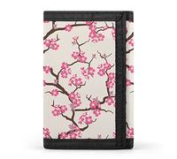 Blooming Cherry Blossom - Cartera triple con bolsillo frontal con ventana de identificación, regalos para hombres y mujeres, Estilo:, Talla única, MHXYZHW