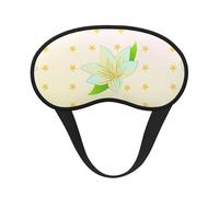 Blooming Daffodils - Máscara de dormir con borde negro satinado para una comodidad óptima y bloqueo de la luz