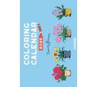 Blooming Fun 2025: Easy Coloring Calendar for Kids & Adults: 12 Big, Bold Flower Designs for Relaxation & Creativity - Perfect for Home, Classroom, or Office