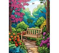 Blooming Gardens Coloring Book with Relaxing Designs for Kids and Adults 500 pages.: Discover creativity in nature with relaxing floral illustrations.