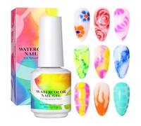 Blooming Gel Polish, 15ml UV LED Clear Blossom Finish, Spreading Effects, Portable Lightweight UV Nail Polish for Travel, Outdoor, Home, Business Trip, School