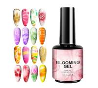 Blooming Gel, Watercolor Nail Gel, Long-Lasting 15ml UV Fast Blush Gradient Quick Smudge Glue Manicure Polish for Women, Salon, Home, Travel, Business Trips, School
