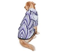 Blooming Lotus - Sudadera con capucha para perro, ropa de poliéster suave y transpirable para perros medianos y grandes
