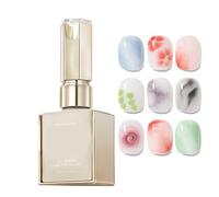 Blooming Nail Gel, Hard Nail Polish, Long Lasting Base Coating and Quick Dry Formula, Watercolor Fingernail Blossom for Outdoor, Business Trips, Home, School, Occasions