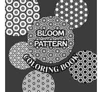 Blooming Patterns Relaxation Coloring Book: Floral Design Art Therapy | 50 Intricate Black & White Pages | 8.5 x 8.5 Square Book for Stress Relief & Creativity