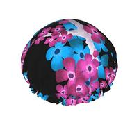 Blooming Sakura Patrón sin costuras Gorro de ducha impermeable, Gorro de baño elástico Gorro de baño de protección ambiental Gorros de baño para el cabello, Capas impermeables dobles Gorro de ducha