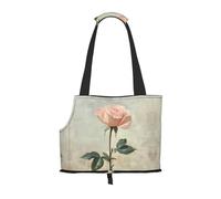 Blooming White Roses - Bolsa de hombro para mascotas, diseño plegable, bolsa de viaje para perros y gatos pequeños