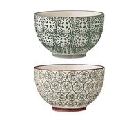 Bloomingville 2 Cuencos Karine Ø 10 cm gris-verde