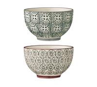 Bloomingville 2 Cuencos Karine Ø 10 cm gris-verde Gris-verde
