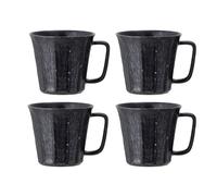 Bloomingville 4 Tazas Yoko 32 cl negro