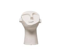 Bloomingville 8.25" H Cement Face Sculpture Escultura, Blanco