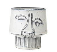 Bloomingville 82044746 Maceta, Cerámica, Blanco, Ø 15cm