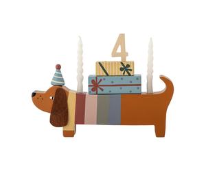 Bloomingville Adorno Charlie Birthday 28 cm Brown-multi