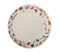 Bloomingville Bandeja de servir Yule Ø28 cm Natural-rojo