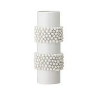 Bloomingville Barrit 82047447 - Jarrón de gres (8,5 x 8,5 x 20,5 cm), Color Blanco
