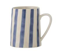 Bloomingville Begonia - Taza (cerámica, 440 ml), color azul