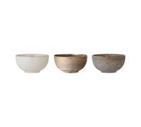 Bloomingville Bol Addison Ø16 cm 3 piezas gris