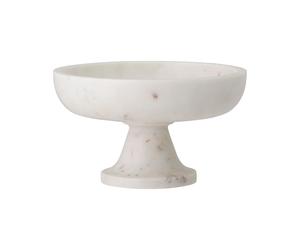 Bloomingville Bol de mármol con pie Eris Ø20.5 cm blanco