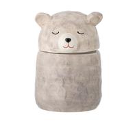 Bloomingville Bote con tapa Puk Ø10 cm Gris