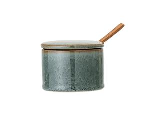 Bloomingville Bote con tapa y cuchara Pixie verde