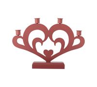 Bloomingville Candelabro de Adviento Salia Rojo. 36 cm