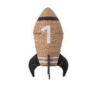 Bloomingville Cesta con tapa Cosmina Ø40x68.5 cm Natur