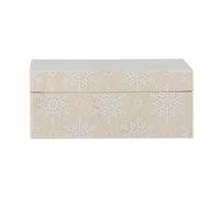 Bloomingville Cheri - Caja con Tapa, Resina, Color Natural, 18 x 7,5 x 13 cm