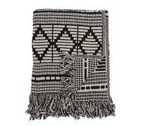 Bloomingville Colcha de algodón Negro