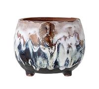 Bloomingville Cozy 82047415 - Maceta Decorativa de Terracota en Color marrón y Azul