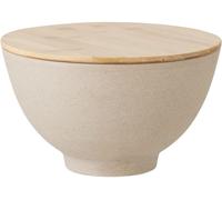 Bloomingville Cuenco con tapa de gres beige