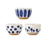 Bloomingville Cuenco Linora 58 cl 3 piezas Azul