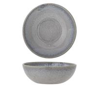 Bloomingville Cuenco Paula - Elegante cuenco de piedra azul apto para microondas y lavavajillas