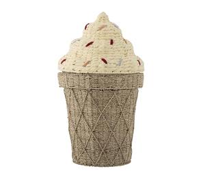 Bloomingville [DL] Cillie - Cesta con tapa (jacinto de agua), color natural, 40 x 72 cm